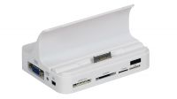 Docking Station IPHONE 4/IPAD 2 HDMI+USB+VGA+audio+leitor cartoes