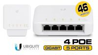 Switch Gigabit 5p. (USW-Flex) 4 portas PoE