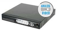 DVR de 4 canais com 2 saídas de video e conector para Alarme e PTZ