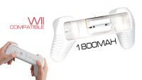 Suporte para comando WII recarregável branco
